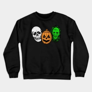 Halloween 3 Silver Shamrock Masks Crewneck Sweatshirt